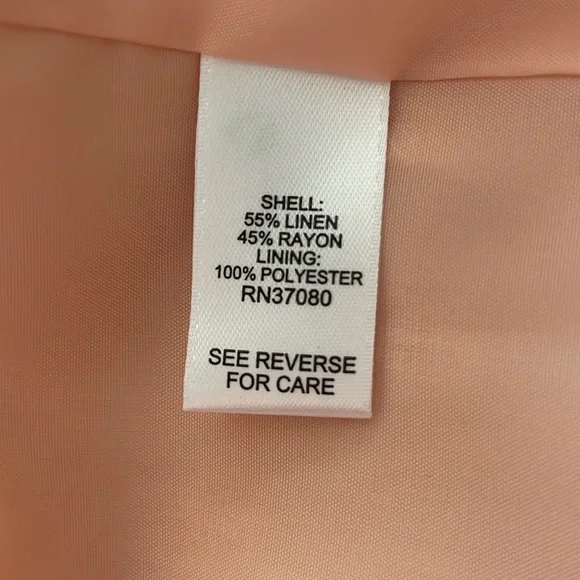 EUC Cato 3/4 Sleeve Linen Blend Women’s Blazer - Picture 6 of 7